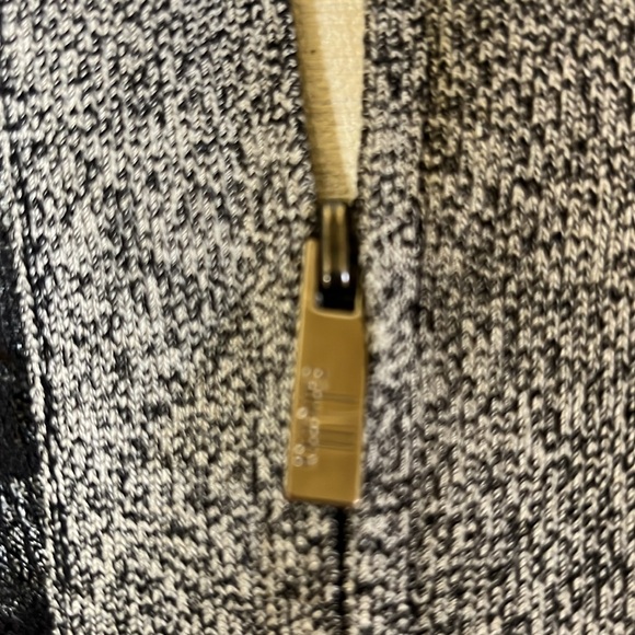 STRETTA size M ( marked L) gray bodycon dress with lace & faux leather detailing - Picture 7 of 7